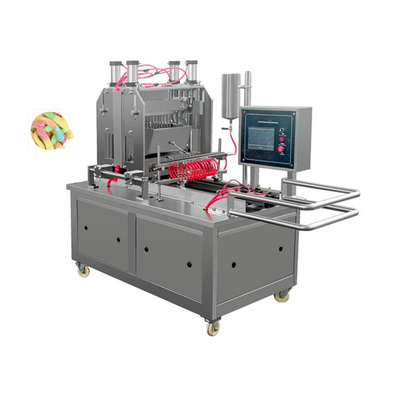 Machine de fabrication de bonbons en acier inoxydable déposant du caoutchouc pour une production de bonbons précise