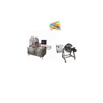 Productivité élevée 50 kg/h Pectine Bear Gummy Machine déposant la gelée Gummy Candy Making Machine 3kw