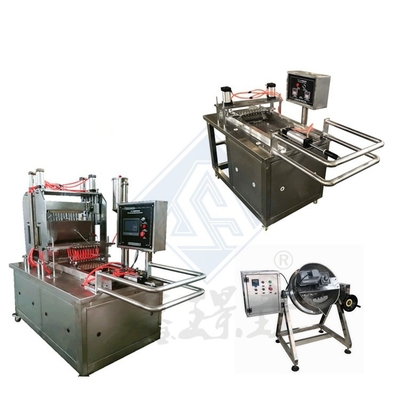 Machine automatique à bonbons à base de caoutchouc pour fabriquer des bonbons pectineux, du chocolat à la gelée dure et douce