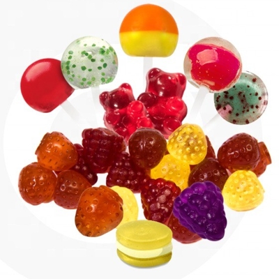 Petite machine à bonbons à gelée dure/mouche multi-arômes personnalisable pour les bonbons et plus
