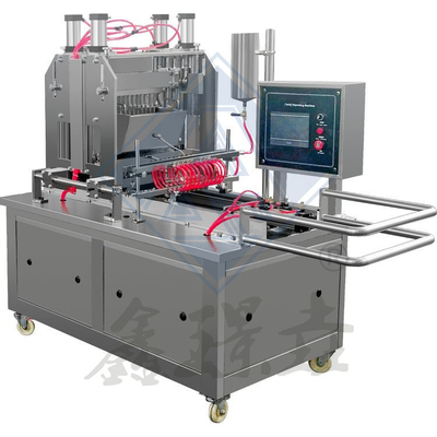 Ligne de production de gel à base de mousse avec servo-versage semi-automatique et matière première de pigment